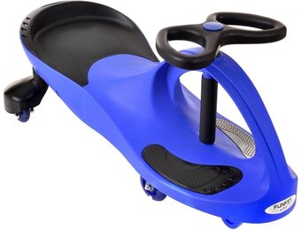 Wiggle car - wiebelauto - met LED-verlichte wielen - blauw