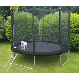 Trampoline zwart 244 cm - met veiligheidsnet - tot 110 kg