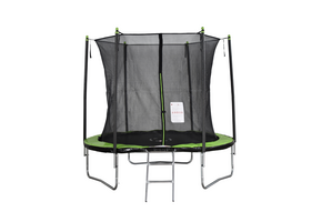 Trampoline Buiten 244cm Groen/Zwart met Net & Ladder - 35% Korting