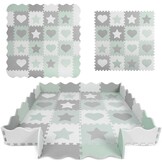 Babyspeelmat Puzzelmat Foam - 150x150cm Grijs-Mint - 33% Korting!