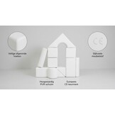 Grote Schuim Bouwblokken - 11 Stuks - Gekleurd & Wit - 35% Korting