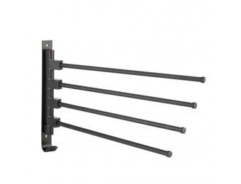 Zwart Wandhanddoekenrek - 38,5x24 cm - 33% Korting