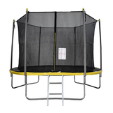 Trampoline Rond 305 cm met Net en Ladder - Geel/Zwart - 35% Korting