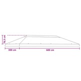 Gazebo Luifel Zwart Polyester 6x3m - 34% Korting!