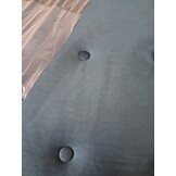 vidaXL Hoofdbord 100x5x78/88 cm fluweel donkerblauw