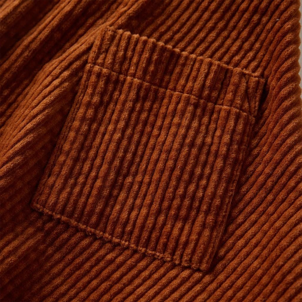 Ribfluwelen Kinderrok Cognac - Maat 92 (78% Korting)