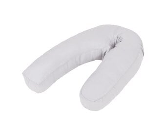 vidaXL Zwangerschapskussen J-vormig 54x(36-43) cm grijs
