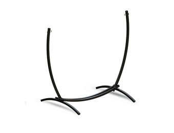 Standaard voor hangmat & hangstoel 2in1 opvouwbaar – Zwart frame