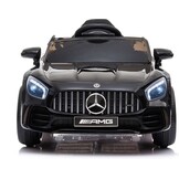 Elektrische kinderauto - Mercedes GTR AMG - 2x25W - zwart