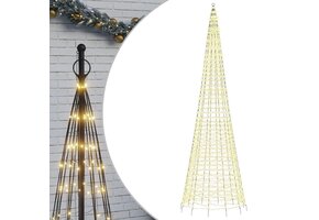vidaXL LED-Kerstboom voor Vlaggenmast - 500cm, 1534 LEDs Warm Wit (-35%)