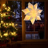 Papieren Kerstster Hangend Wit 45 cm - 75% Korting!