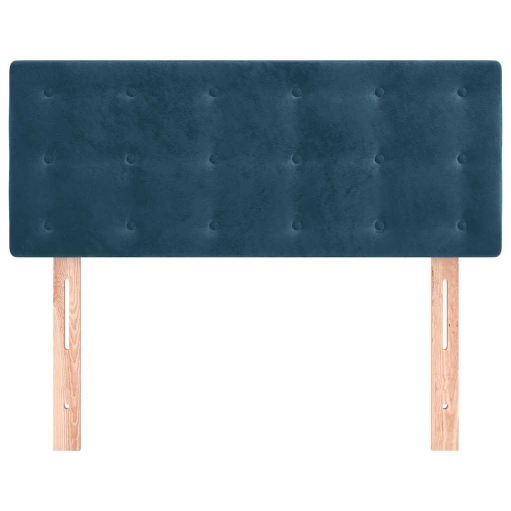 Hoofdbord Fluweel Donkerblauw 100x5x78/88 cm - 83% Korting