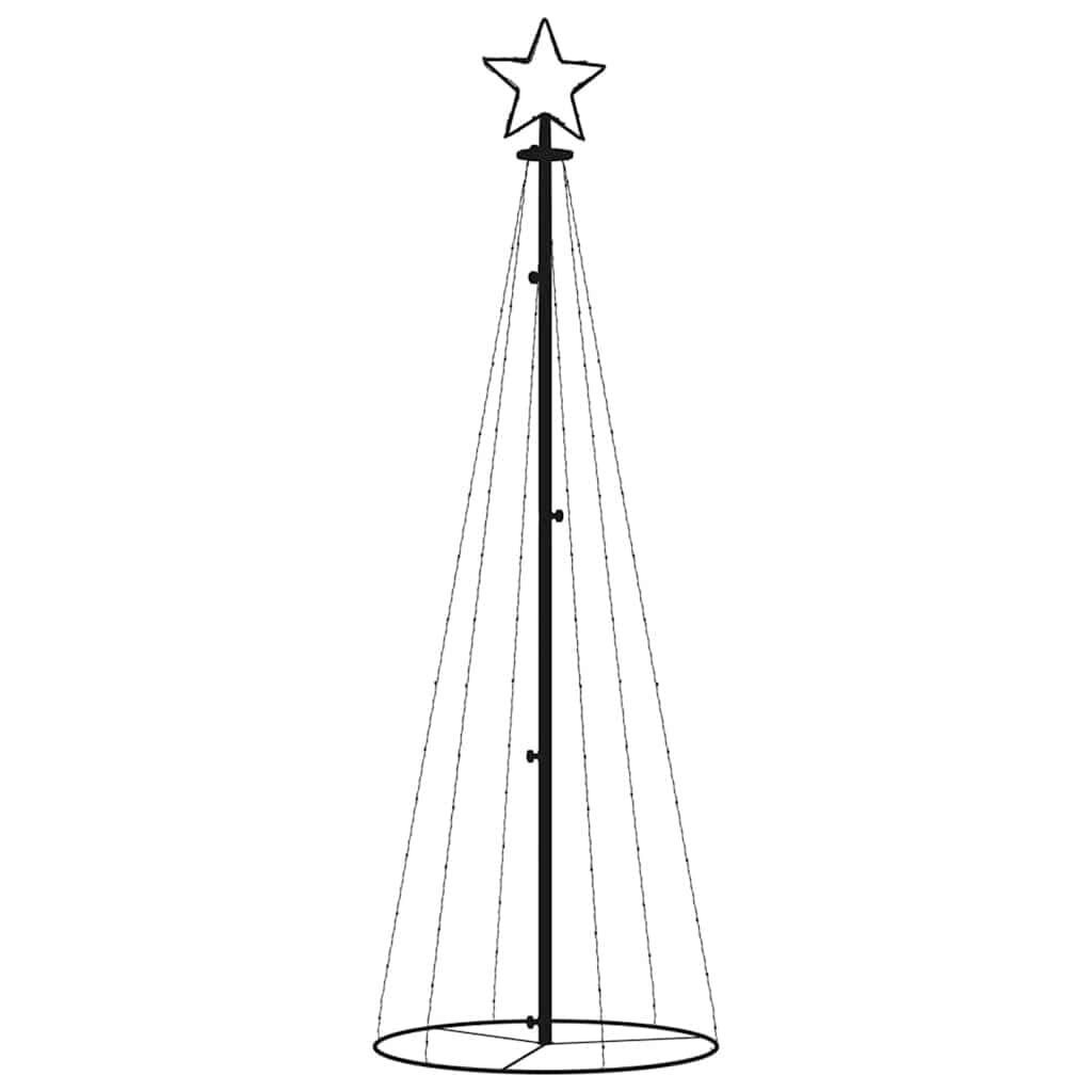 VidaXL Kegelkerstboom met 108 LED's, 180 cm - Warmwit, 53% Korting!
