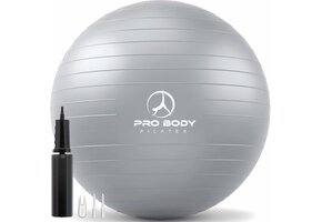 76% Korting: Pilates Balansoefenbal XL (75cm) - Zilver