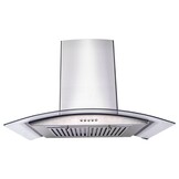 Afzuigkap 84cm RVS/Glas - 650m³/u - 3 standen - 35% korting