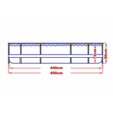 Opzetzwembad 450x90cm | Compleet met pomp & 3-laags PVC, 35% Korting!