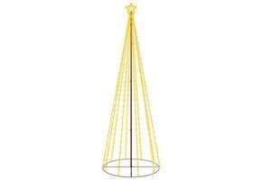 Kegelkerstboom 310 LED's Warmwit 100x300 cm - 29% Korting