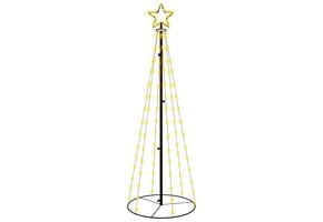 vidaXL Kegelkerstboom 108 LED's 70x180 cm warmwit