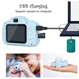 Dreamhigh® Digitalkamera Kinder für 3-10 Jahre, Spielzeug Kamera mit 2 Zoll HD-Bildschirm 1080P 32 GB TF-Karte, Geschenk für Mädchen und Jungen, USB Wiederaufladbare (Blau)