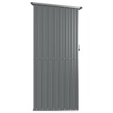 Grijze Tuinschuur van Gegalvaniseerd Staal (118,5x97x209,5 cm) - 41% Korting