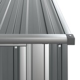 Grijze Tuinschuur van Gegalvaniseerd Staal (118,5x97x209,5 cm) - 41% Korting