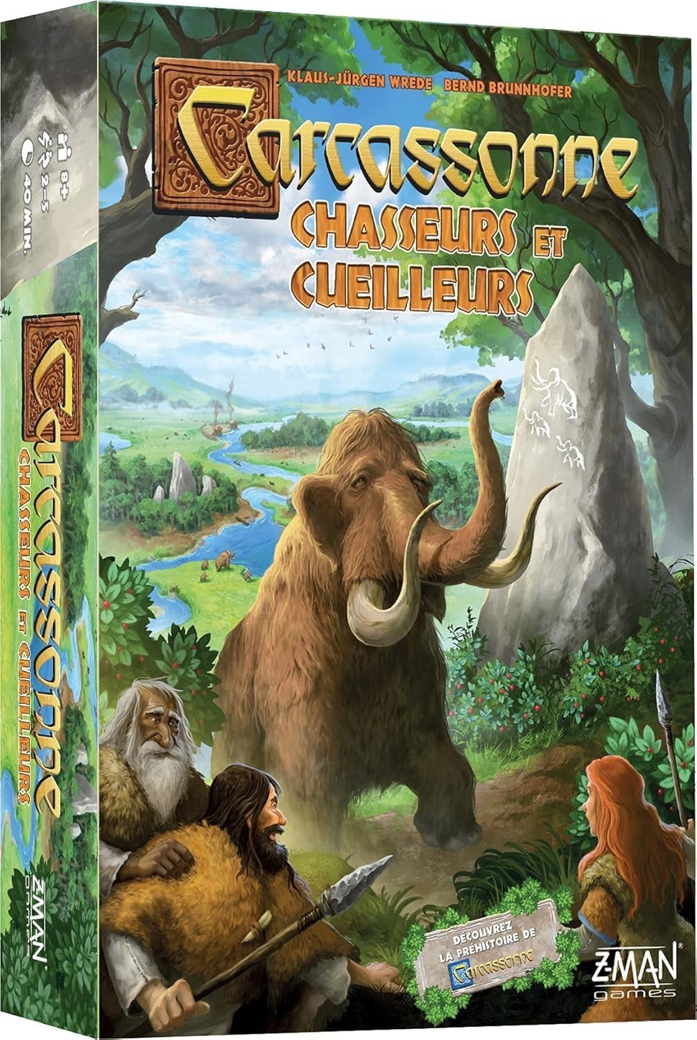 Carcassonne : Jagers en verzamelaars – Asmodee – gezelschapsspel – tegelspel