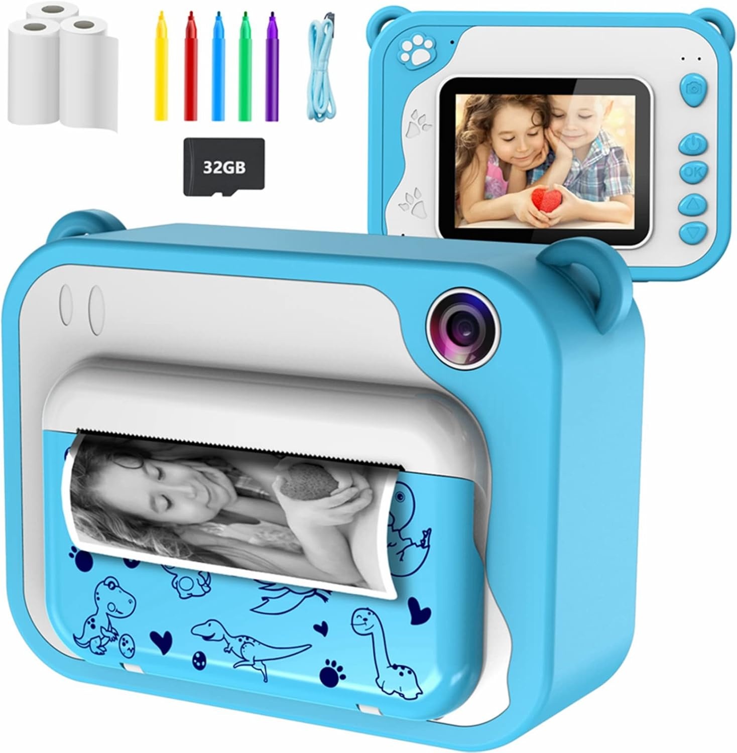 Uleway kids print camera