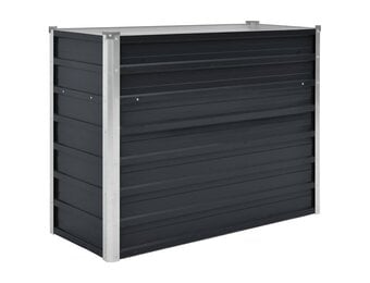 vidaXL Plantenbak verhoogd 100x40x77 cm gegalvaniseerd staal antraciet