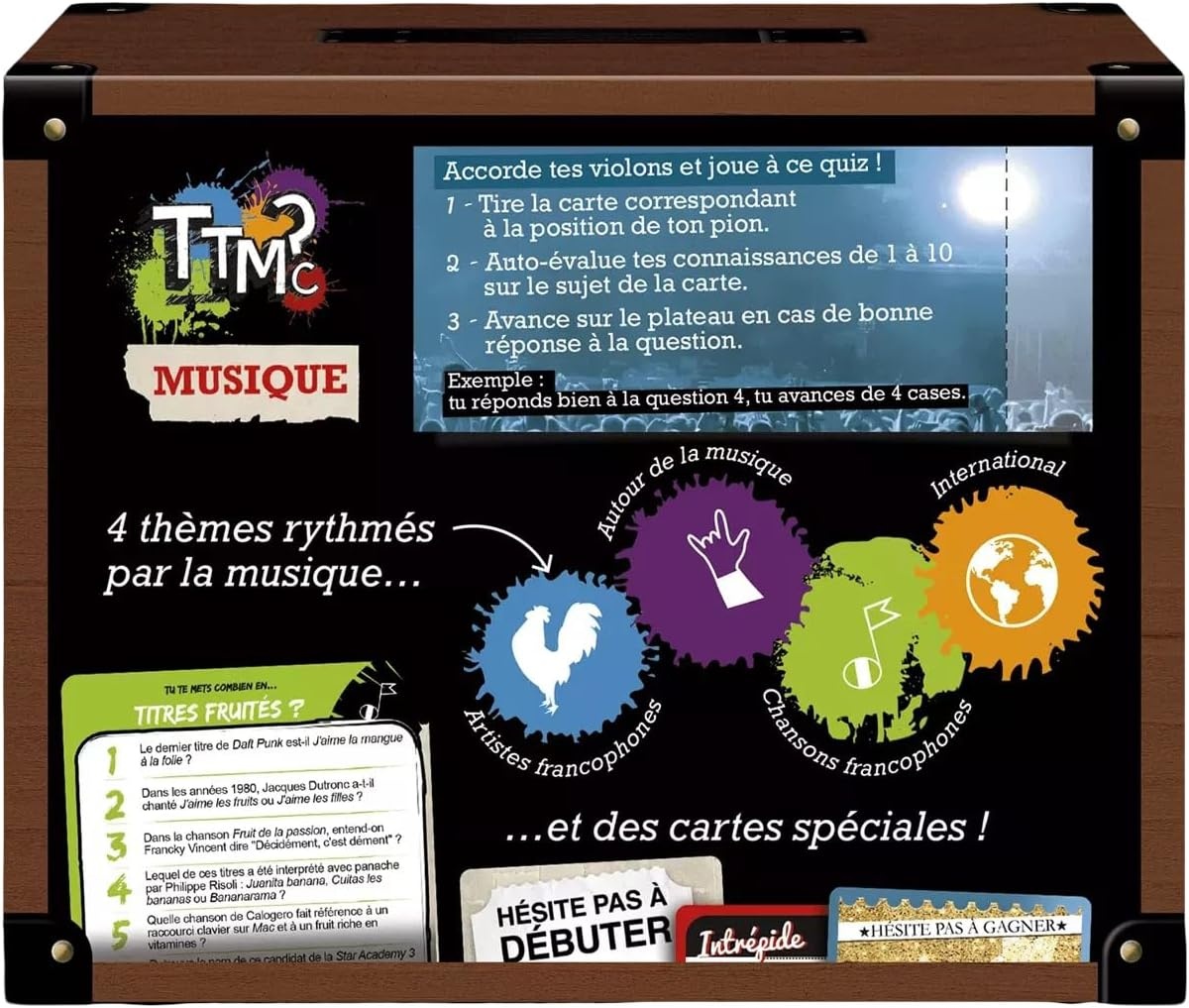 PixieGames - TTMC - Je zet jezelf aan? Muziek Edition - Ambiance Games - Algemene Cultuur Quiz - Vanaf 2 spelers - in samenwerking met Les Francofolies