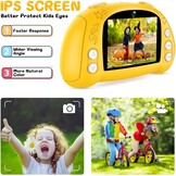 Çocuk Dijital Kamera, USB Şarj Edilebilir Selfie Video Kamera 2,4 inç Ekranlı, 12 MP 1080P HD 32GB TF Kartı, 3-10 Yaş Kız Çocuk Oyuncakları için Hediye