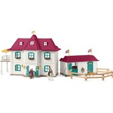 schleich HORSE CLUB | Lakeside manege 42706 | vanaf 5 jaar | 179 delen | Huis, stal, paarden, hond & familie Kramer | Schleich paardenaccessoires | cadeau-idee kinderen | speelgoed vanaf 5 jaar