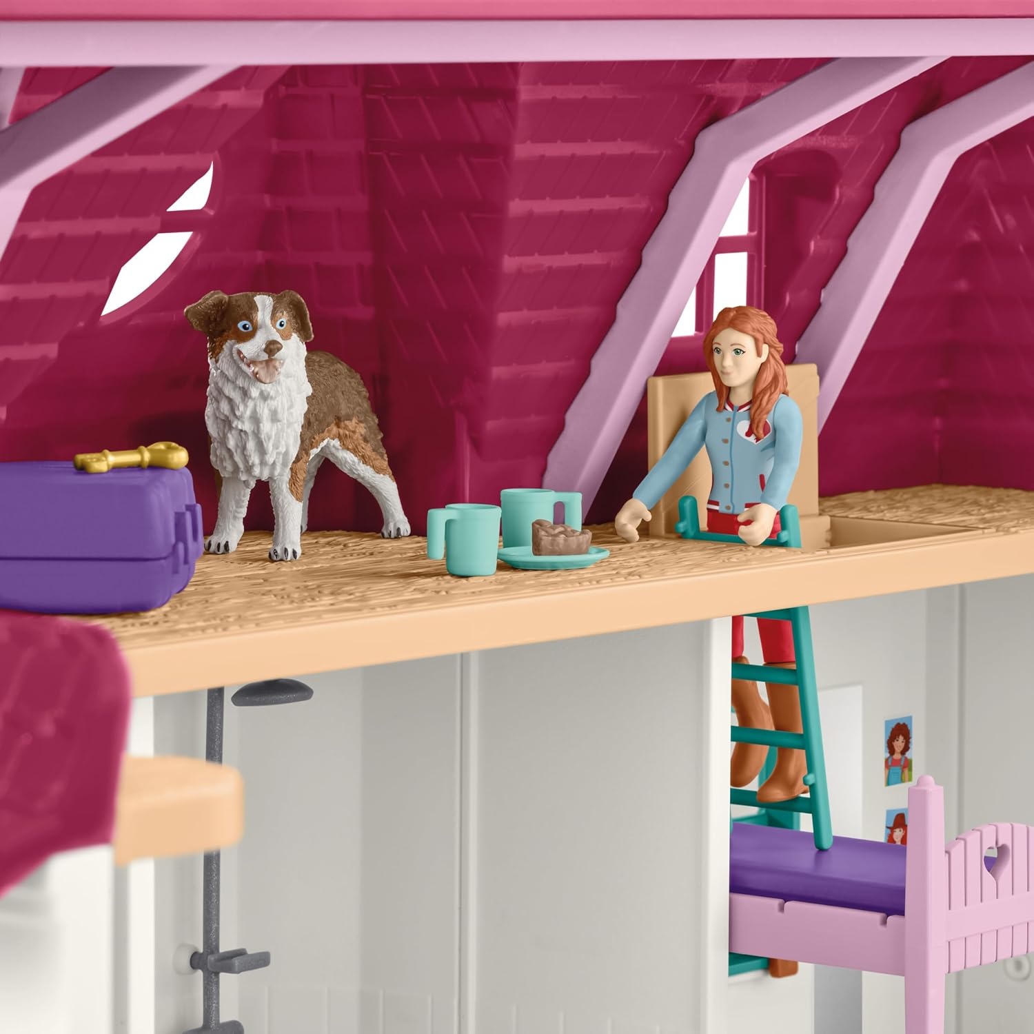schleich HORSE CLUB | Lakeside manege 42706 | vanaf 5 jaar | 179 delen | Huis, stal, paarden, hond & familie Kramer | Schleich paardenaccessoires | cadeau-idee kinderen | speelgoed vanaf 5 jaar