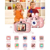 Gofunly Kinderen Digitale Camera Roze - 20MP 1080P HD - Inclusief 32GB SD Kaart - 2 Inch Scherm