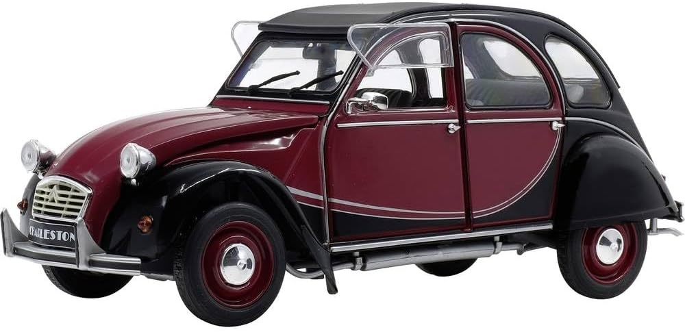 Solido S1805013 - Citroen 2CV6 Charleston, Bj. 1983, model car, 1:18, red/black