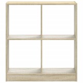vidaXL Boekenkast 68,5x32x75 cm bewerkt hout sonoma eikenkleurig