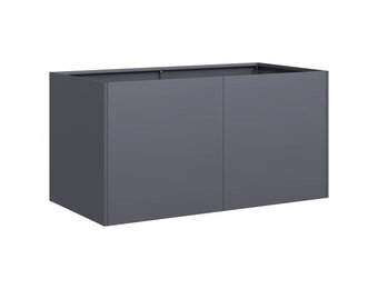 vidaXL Plantenbak 80x40x40 cm koudgewalst staal antracietkleurig
