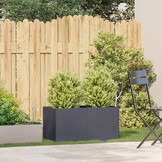 vidaXL Plantenbak 80x40x40 cm koudgewalst staal antracietkleurig