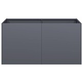 vidaXL Plantenbak 80x40x40 cm koudgewalst staal antracietkleurig