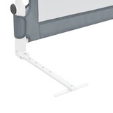 vidaXL Bedhekje peuter 180x42 cm polyester grijs