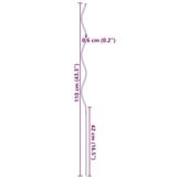 vidaXL Plantenstok spiraal 110 cm gegalvaniseerd staal 20 st