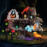 schleich ELDRADOR | MasterCave Smashrador 42757 | vanaf 6 jaar | 119 delen | Set met 4 BattleCave, 4 mini, robot, lavaleeuw en super kristal, vele functies en accessoires
