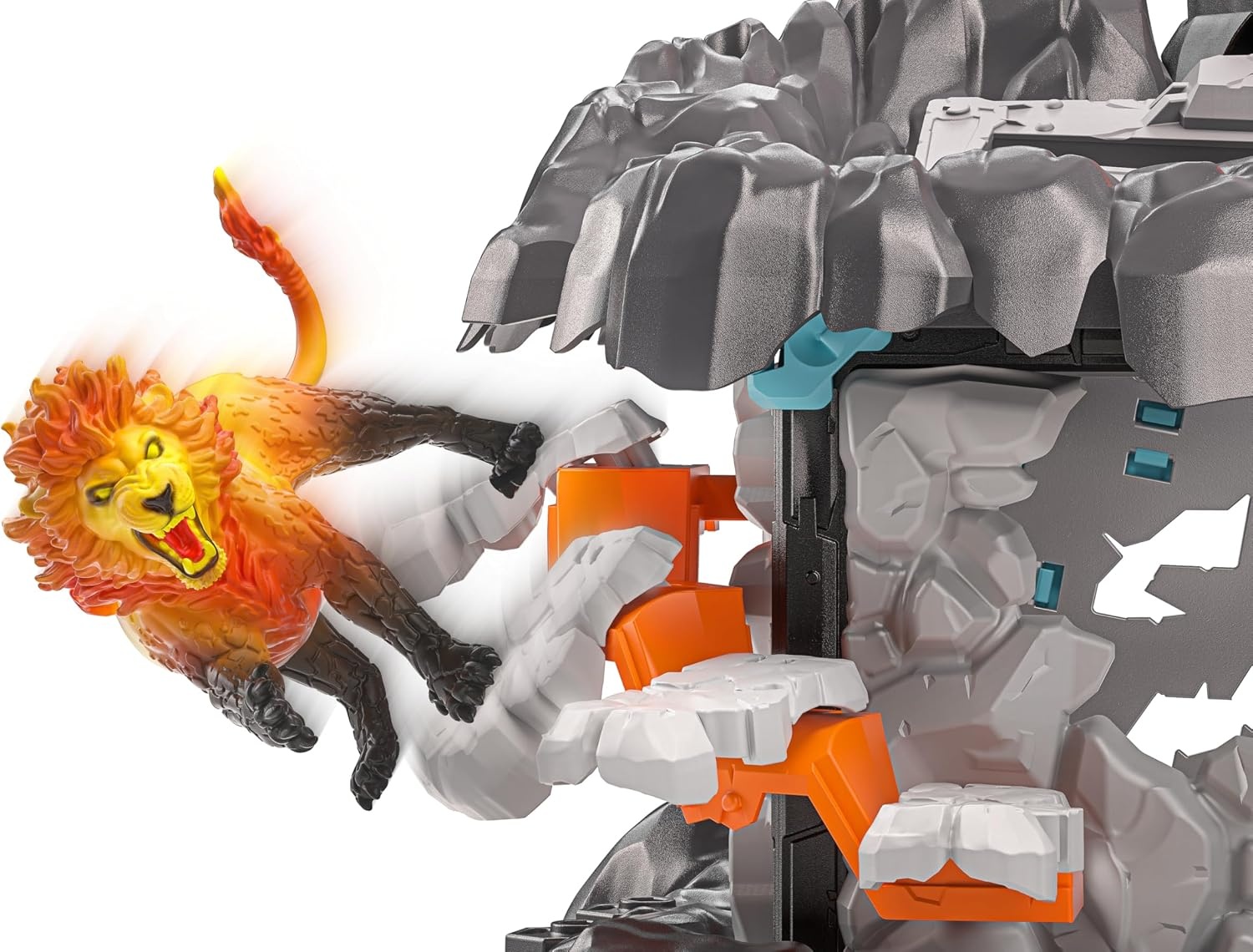schleich ELDRADOR | MasterCave Smashrador 42757 | vanaf 6 jaar | 119 delen | Set met 4 BattleCave, 4 mini, robot, lavaleeuw en super kristal, vele functies en accessoires