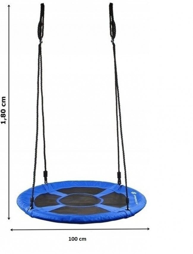 Nest schommel blauw - 100 cm - tot 100 kg