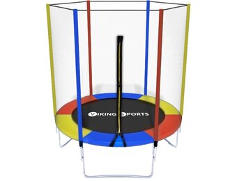 Trampoline - 183 cm - met veiligheidsnet - regenboog