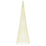 Verlichte LED Kerstboom Mast 500cm - 1534 LEDs Warm Wit - 35% Korting