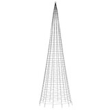 Verlichte LED Kerstboom Mast 500cm - 1534 LEDs Warm Wit - 35% Korting