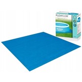 Zwembad grondzeil 396x396 cm Blauw - 57% Korting