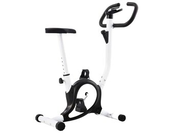 vidaXL Hometrainer met bandweerstand zwart