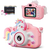Children's Camera Kids Camera Toy Gift Video Recorder Shock Resistant 2 Inch HD Screen 1080P Boys Girls Gift Toy for 3 to 12 Years Old