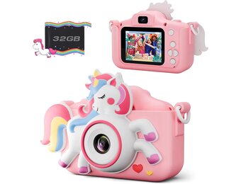 Children's Camera Kids Camera Toy Gift Video Recorder Shock Resistant 2 Inch HD Screen 1080P Boys Girls Gift Toy for 3 to 12 Years Old